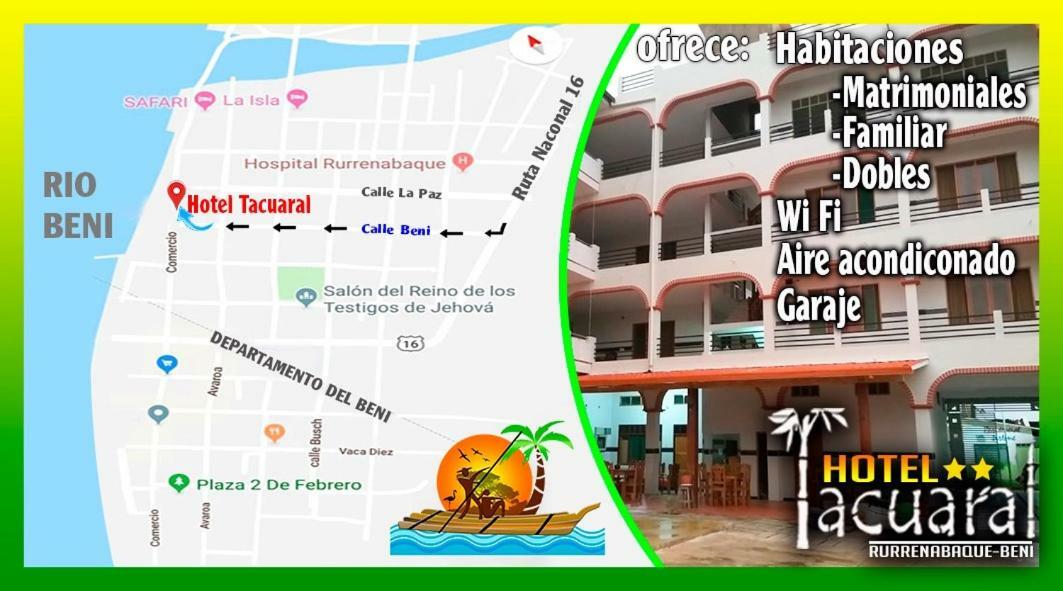 Hotel Tacuaral Rurrenabaque Buitenkant foto